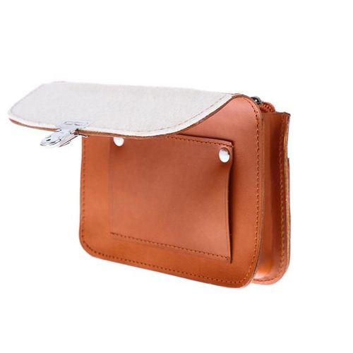 Saszetka do paska skóra KEMER VOOC Vintage P11 Naturalny na Arena.pl