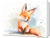 Obraz 50x40cm Zadowolony Lisek