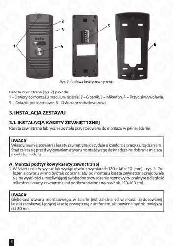 Domofon EURA ADP-51A3 Biały na Arena.pl