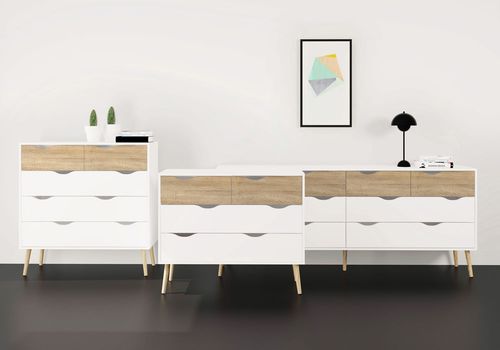 Komoda Oslo 4+4S w stylu retro na Arena.pl