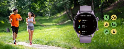 Smartwatch Zeblaze Beyond fioletowy na Arena.pl
