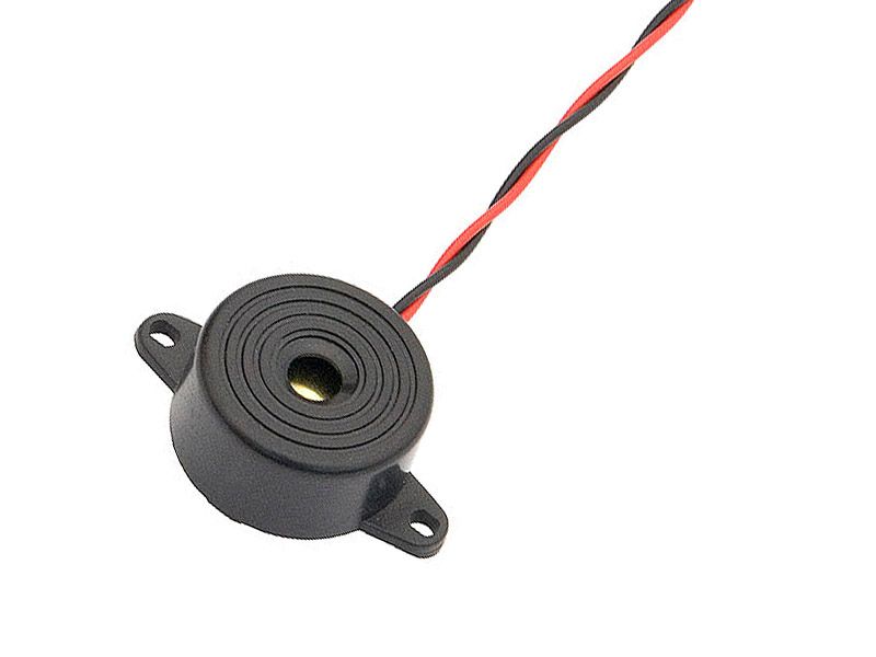 BUZER CZARNY FY248 z kablem 12V zdjęcie 1