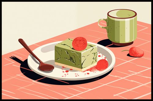 Plakat 86,4x56,8cm Deser Matcha na Arena.pl