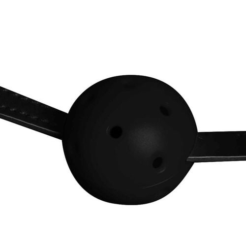 head harness with mouth cover and solid ball gag   black na Arena.pl