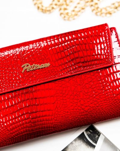 Portfel damski skórzany z RFID STOP Peterson skóra pojemny na prezent na Arena.pl