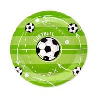 Talerzyk papierowy Football 18cm 6szt.