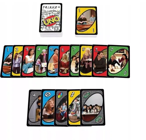 Gra karciana dla dzieci - Uno Przyjaciele Wersja z zasadą specjalną Mattel na Arena.pl