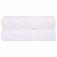 Ręczniki kąpielowe, 2 szt., białe, 100x150 cm, bawełna 100%