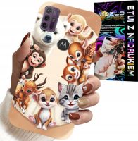 ETUI DO MOTOROLA MOTO G10 POWER - PLECKI DLA DZIECI W ZWIERZĘTA LEŚNE CASE