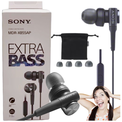 ORYGINALNE SŁUCHAWKI PRZEWODOWE SONY MDR-XB55AP EXTRA BASS na Arena.pl