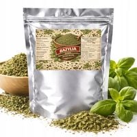 Bazylia Suszona PREMIUM intensywny aromat do pizzy, makaronów i sosów 500g