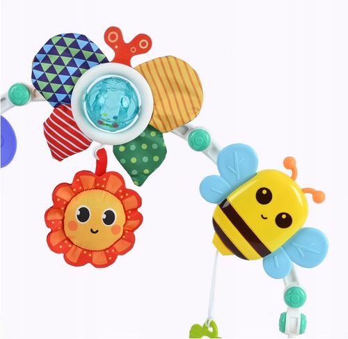 PAŁĄK z zawieszkami DO WÓZKA FOTELIKA ŁÓŻECZKA zabawka sensoryczna gryzak na Arena.pl