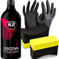 K2 SIGMA PRO 1L DRESSING NABŁYSZCZA PIELĘGNUJE CZERNIDŁO DO OPON PLASTIKÓW