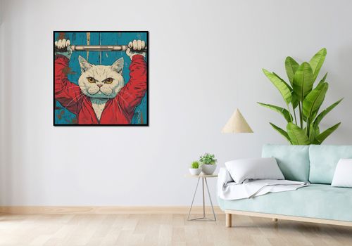 Plakat 90x90cm Mistrz Ciężarów na Arena.pl