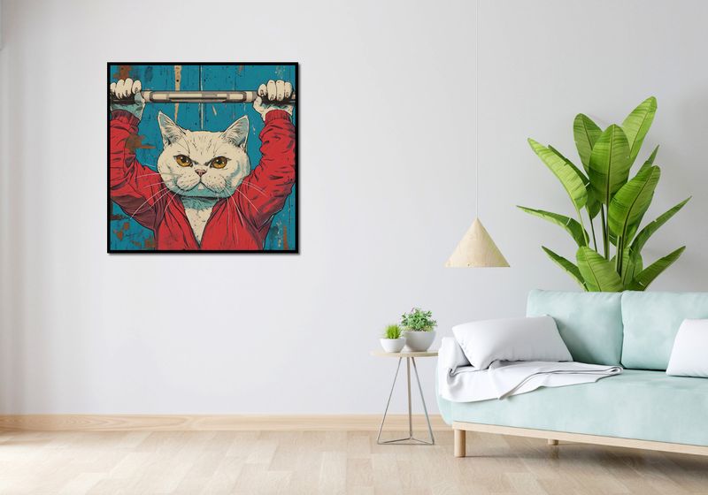 Plakat 90x90cm Mistrz Ciężarów zdjęcie 4