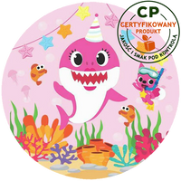 Opłatek na tort Baby Shark