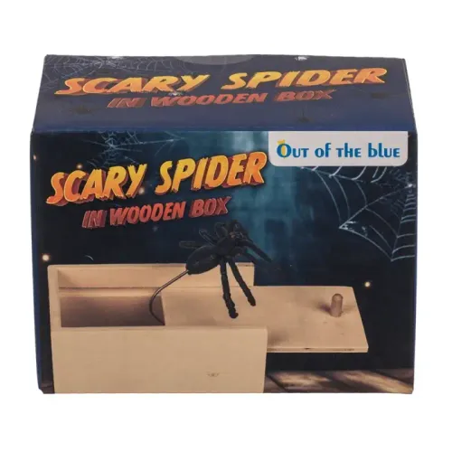 Wyskakujący Pająk z Drewnianego Pudełka - Psikus na Halloween na Arena.pl