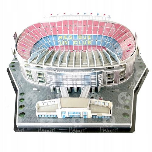 Stadion piłkarski CAMP NOU FC Barcelona Puzzle 3D 69 el + GRATIS FIGURKA na Arena.pl