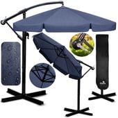 Parasol ogrodowy składany 6 segmentowy 350 cm z pokrowcem Plonos PL-880