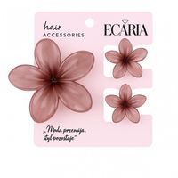 zestaw spinek do włosów klamer 3w1, kwiat xl + 2 szt. mini spinek sp440