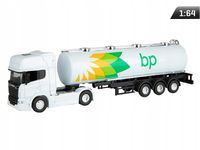 Ciężarówka Transporter BP biały Model 1:64, SCANIA V8 R730