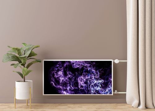 MASKOWNICA Magnetyczna Na Kaloryfer Fioletowa Abstrakcja 100cm x 60cm na Arena.pl