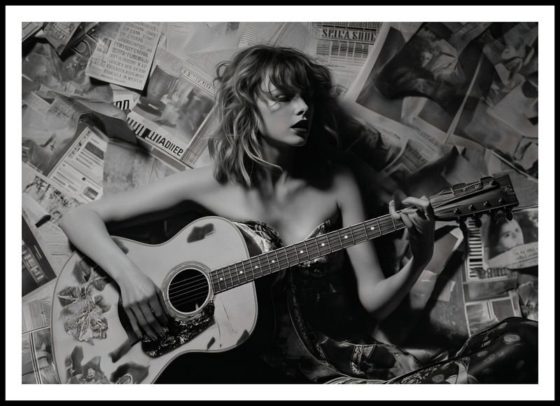 Plakat 100x70cm Młoda Gitarzystka zdjęcie 3