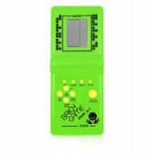 TETRIS GRA ELEKTRONICZNA KONSOLA KIESZONKOWA RETRO BRICK GAME ZIELONA