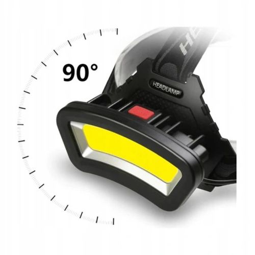 Czołówka 1000Lm akumulator 2400mAh LED COB czołowa latarka lampka lampa na Arena.pl