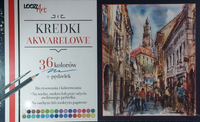 St.Majewski / LOOZart - KREDKI AKWARELOWE - 36 kolorów + pędzelek