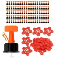 SYSTEM DO POZIOMOWANIA PŁYTEK ZESTAW 150szt KLIPSY 100szt + GWIAZDKI