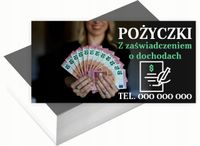 Wizytówki firmowe 200 szt DUŻO WZORÓW do wyboru POŻYCZKI