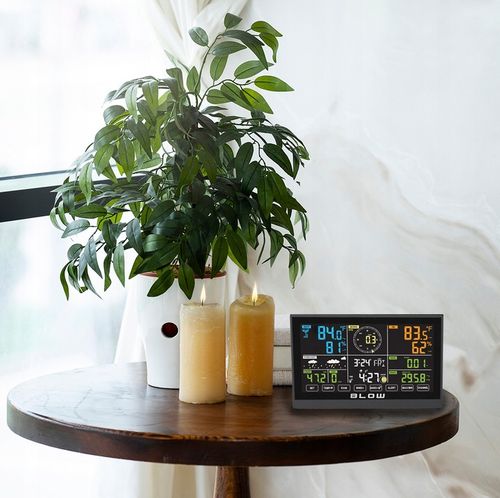 STACJA POGODOWA POGODY BEZPRZEWODOWA METEO TERMOMETR HIGROMETR ZEGAR na Arena.pl