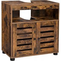 SZAFKA ŁAZIENKOWA LEOBERT RUSTYKALNA Z MAGNESEM NA AKCESORIA