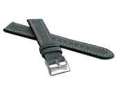 Niebieski pasek RETRO z luksusowej skóry Top Grain - 24