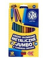 KREDKI OŁÓW.JUMBO MET. CZARNE DREWNO 12KOL. 1617