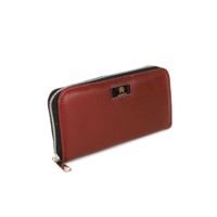 P-02 Portfel skórzany Korona - burgund KEMER