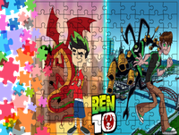 Puzzle tradycyjne - American Dragon Jake Long/Ben 10