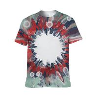 Koszulka Cotton-Like Bleached Bloom Red do sublimacji XXXL