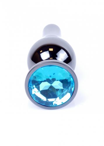 plug jewellery dark silver butt plug  light blue na Arena.pl
