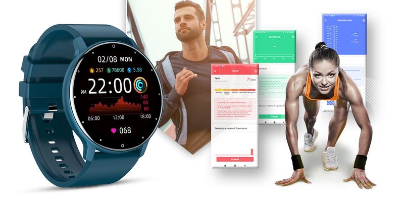 Smartwatch GIEWONT Niebieski GW120-4 zdjęcie 6