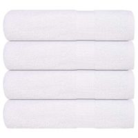 Ręczniki do rąk, 4 szt., białe, 50x100 cm, bawełna 100%