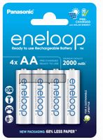 Grube paluszki akumulatorki baterie Panasonic eneloop AA R6 2000mAH 4 szt.