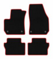 Dywaniki welurowe CARLUX-RED do Opel Zafira B 2005-2014, czarne