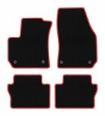 Dywaniki welurowe CARLUX-RED do Opel Zafira B 2005-2014, czarne