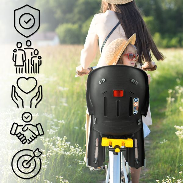 Fotelik rowerowy regulowany na tył do 22kg zdjęcie 9