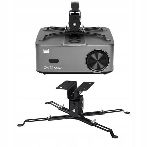 UCHWYT WIESZAK do projektora Sufitowy Ścienny CZARNY OVERMAX 2w1 na Arena.pl