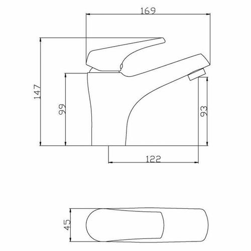 Kran jednouchwytowy Rousseau Kiopta Metal Mosiądz na Arena.pl