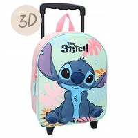 Plecak podróżny dla dzieci 3D na kółkach Lilo & Stitch Sweet But Spacey