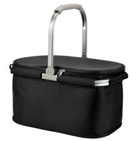 Torba piknik KIMI 46x30x24 cm alu lodówka czarna zamykana swe